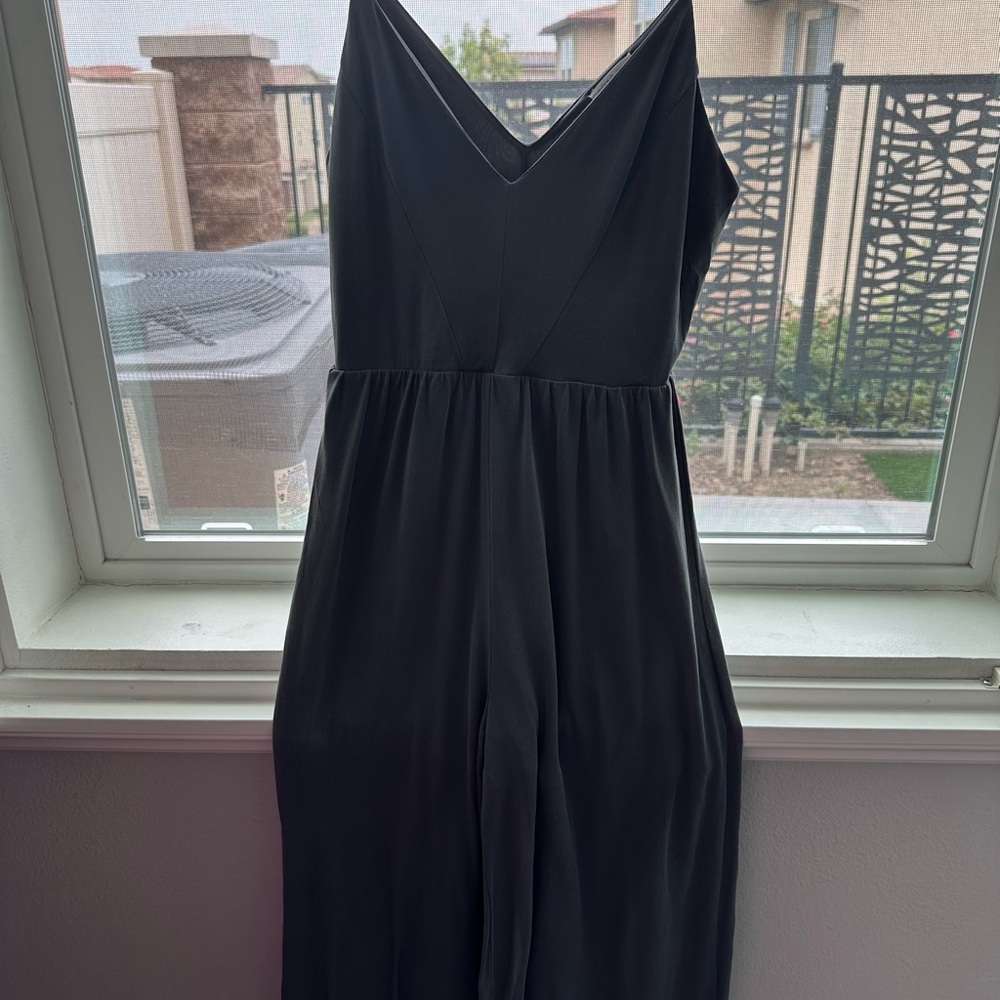 Sienna Sky Jumpsuit Womens Size XSmall Spaghetti Strap Dusty Heath Wide Leg Crop